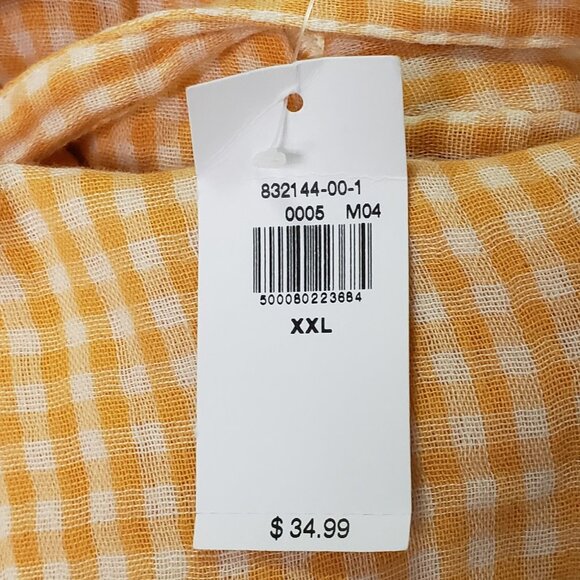 Old Navy Womens Gauze Gingham Cottagecore Dress Size XXL Country Retro Picnic - Picture 5 of 10